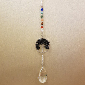 Onyx Tree of Life Hanging Prism/Suncatcher