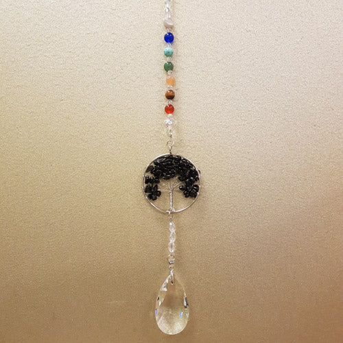 Onyx Tree of Life Hanging Prism/Suncatcher