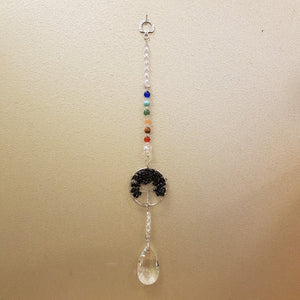 Onyx Tree of Life Hanging Prism/Suncatcher