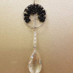 Onyx Tree of Life Hanging Prism/Suncatcher