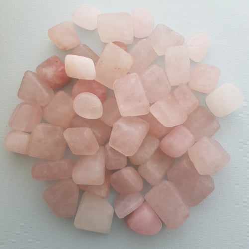 Rose Quartz Tumble (assorted shapes & sizes & depth of colour)