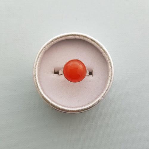 Carnelian Ring (sterling silver)