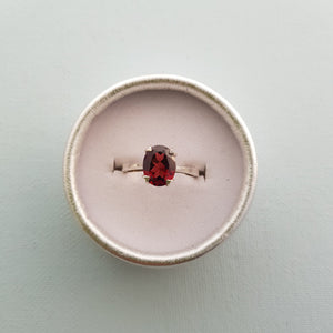 Garnet Oval Ring