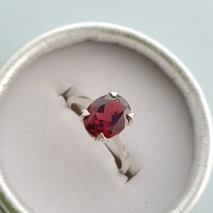 Garnet Oval Ring