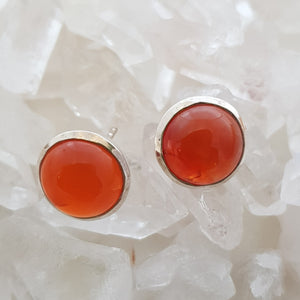 Carnelian Stud Earrings