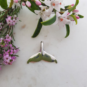 Whale Tail Pendant (Sterling Silver)