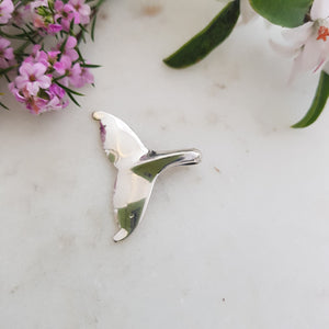 Whale Tail Pendant (Sterling Silver)