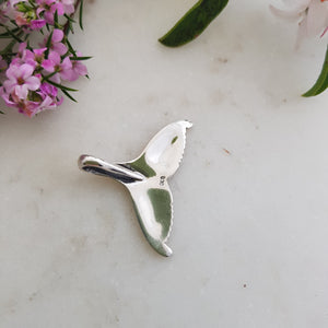 Whale Tail Pendant (Sterling Silver)