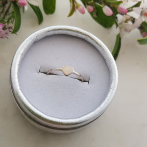 Heart Signet Ring Small