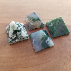 Moss Agate Pyramid 