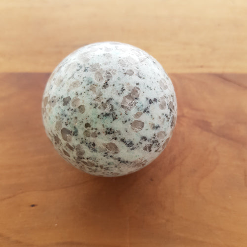 Kiwi/Sesame Jasper Sphere (approx. 6cm diameter)