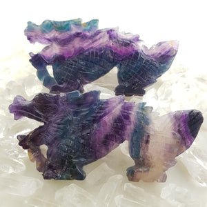 Rainbow Fluorite Feng Shui Dragon