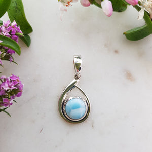 Larimar Pendant Tear Drop Shape