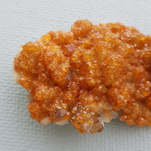 Spessartite/Spessartine Garnet Cluster with Smoky Quartz Poin