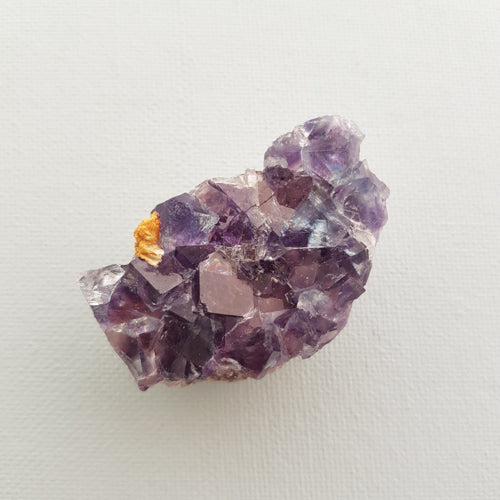 Violet Fluorite in Mica & Pyrite Matrix (approx. 4.5x3x2.2cm)