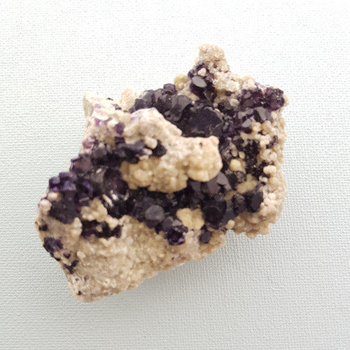 Violet Fluorite in Mica & Pyrite Matrix (approx. 2.8x7.5x5cm)