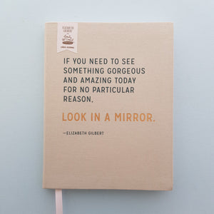 Look In A Mirror Lined Journal