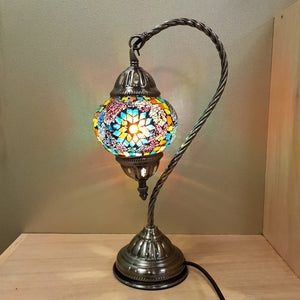 Colourful Star Turkish Swan Neck Style Mosaic Lamp