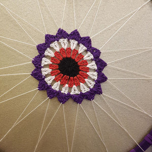 Purple Crochet Centre Dreamcatcher