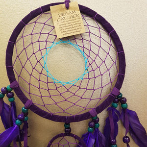 Purple 2 Hoop Dreamcatcher