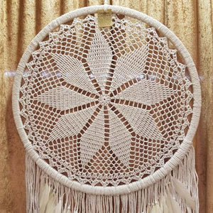 White Boho Dreamcatcher