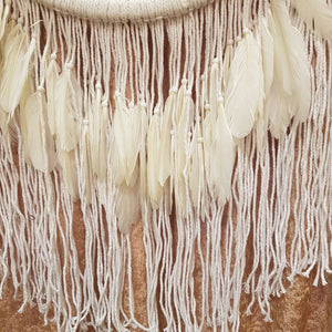 White Boho Dreamcatcher