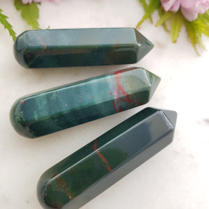 Bloodstone Faceted Wand (assorted. approx. 8x2.2cm)