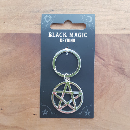 Magic Keyring Pentagram (approx. 7x3cm)