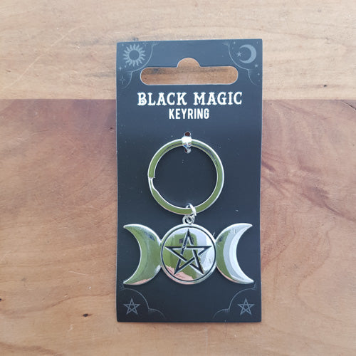 Magic Keyring Triple Moon (approx. 7x3cm)