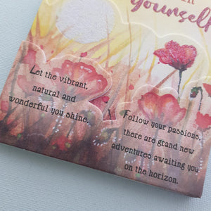 Keep Believing In Yourself Plaque/Magnet (approx. 12x9cm)