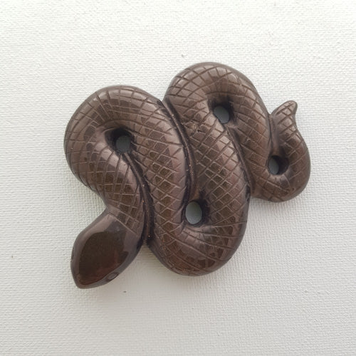 Gold Sheen Obsidian Snake (assorted. approx. 9x7cm)