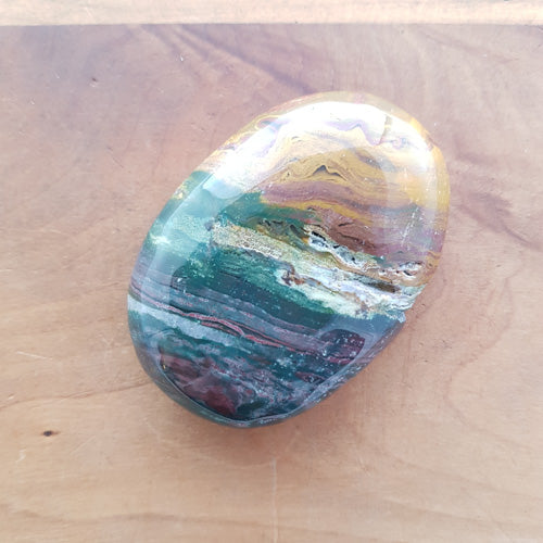 Ocean Jasper Palm Stone (assorted. approx. 7-7.5x5x2cm)