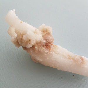 Twisted Gypsum (selenite) with Druzy Quartz