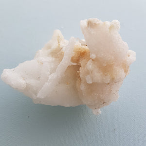 Twisted Gypsum (selenite) with Druzy Quartz
