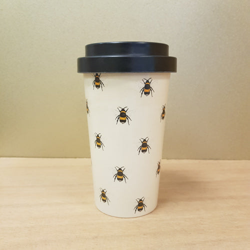Bee Bamboo Travel Mug (approx. 15x9cm)