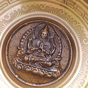 Singing Bowl with Buddha in the bottom of the Bowl