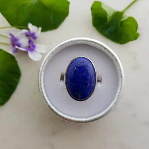 Lapis Ring (sterling silver)