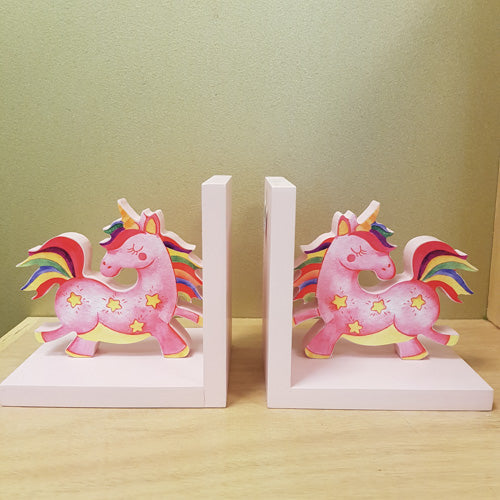 Unicorn Book End Pair  (approx. 16x15x13cm each)