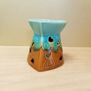 Green & Brown Heart Oil Burner 