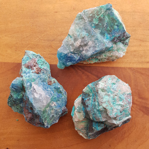 Shattuckite Rough Rock (assorted. approx. 5-7.2x3.7-4.6cm)