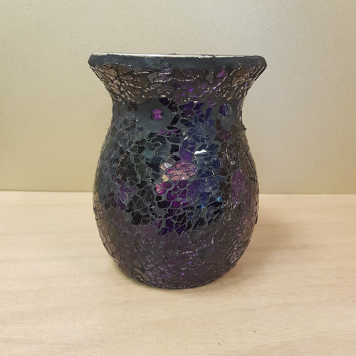 Purple Turkish Mosaic Oil Burner (approx. 11x13.5cm)
