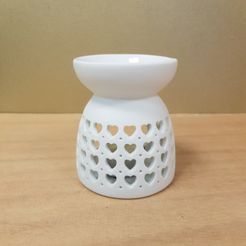 Hearts Oil Burner (approx 8x8x9.5cm)