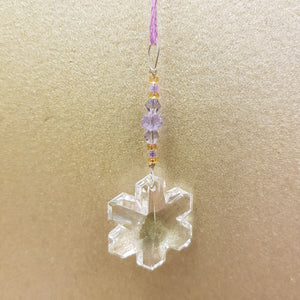 Aurora Snowflake Hanging Prism Thread 