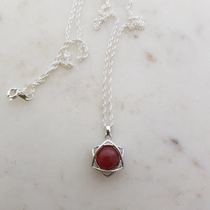 Carnelian Star Pendant Motivation