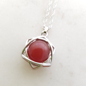 Carnelian Star Pendant Motivation