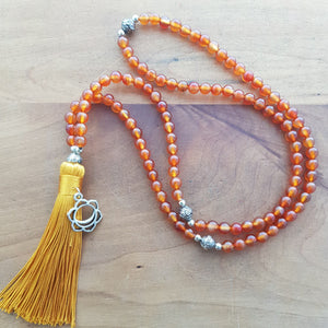 Agate Sacral Chakra Mala Beads