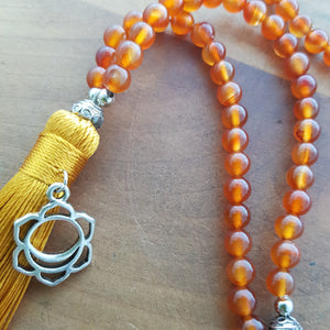 Agate Sacral Chakra Mala Beads