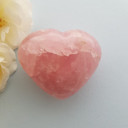 Rose Quartz Heart (approx. 7.8x9x4.8cm)