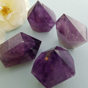 Amethyst Polished Point with Cut Base