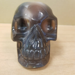 Agate Druzy Skull